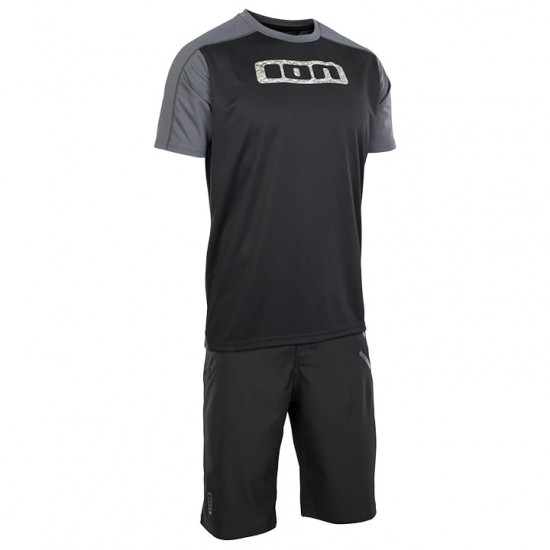 ION Traze Fietskleding Bikeshirt+Bikeshorts Zwart 0LEGP 0LEGP