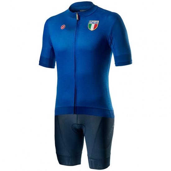 2020 Italie National Team Wielerkleding Wielershirt Korte Mouw+Korte Fietsbroeken 68VYL 68VYL