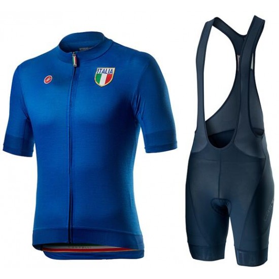 2020 Italie National Team Fietskleding Wielershirt Korte Mouw+Korte Fietsbroeken Bib JP1VE JP1VE