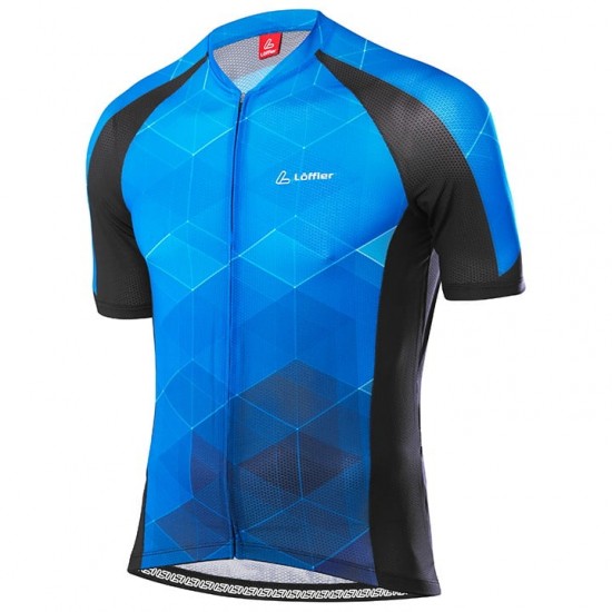 2020 LOFFLER Aero Fietsshirt Korte Mouw Zwart Blauw R992H R992H