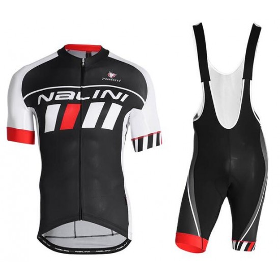 NALINI Firenze Fietskleding Wielershirt Korte Mouw+Korte Fietsbroeken Bib Zwart Rood 9UJ3D 9UJ3D