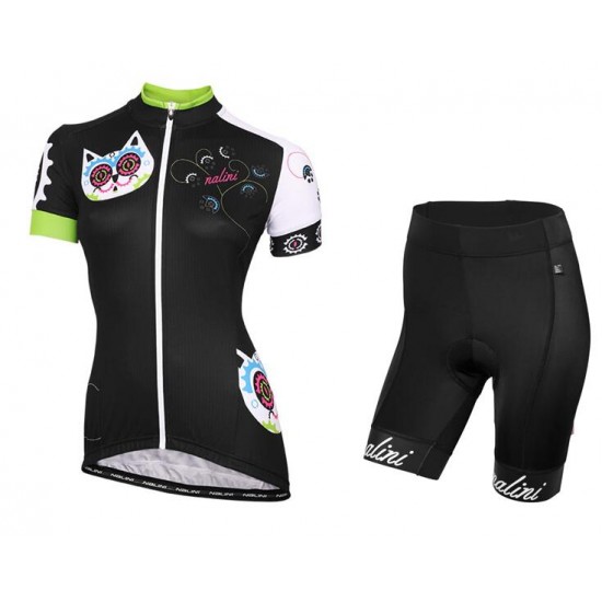 Dames NALINI Saonda Fietskleding Wielershirt Korte Mouw+Korte Fietsbroeken Bib E4HC5 E4HC5