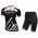 Dames NALINI Classic Fietskleding Wielershirt Korte Mouw+Korte Fietsbroeken Bib Zwart Wit KJZQN KJZQN