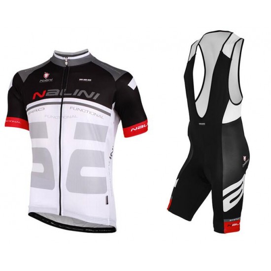 NALINI Bao Fietskleding Wielershirt Korte Mouw+Korte Fietsbroeken Bib Zwart Rood VN7O2 VN7O2