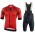 NALINI Helsinki 1952 Fietskleding Wielershirt Korte Mouw+Korte Fietsbroeken Bib Zwart Rood WJ6W5 WJ6W5