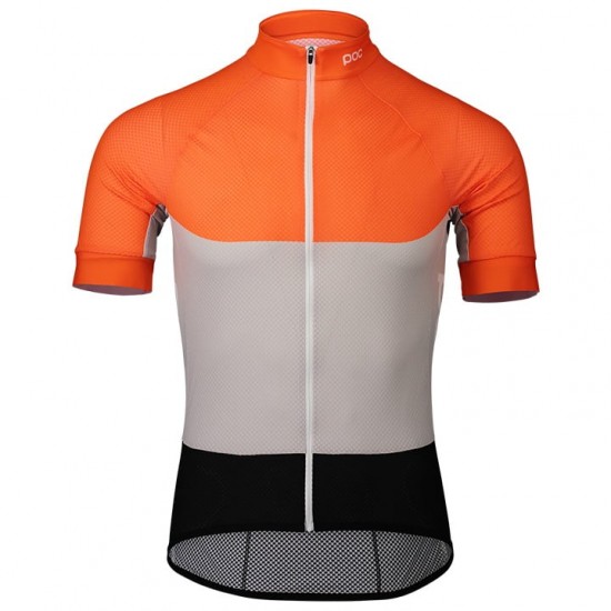 2020 POC Essential Road Light Fietsshirt Korte Mouw Gris Orange 3BON8 3BON8