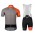 2020 POC Essential Road Fietskleding Wielershirt Korte Mouw+Korte Fietsbroeken Bib Gris Orange HO740 HO740