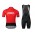 2020 POC Essential Road Logo Fietskleding Wielershirt Korte Mouw+Korte Fietsbroeken Bib Rood YWN7I YWN7I