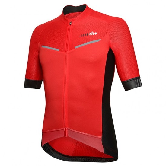 2020 RH+Watt Fietsshirt Korte Mouw Zwart Rood 96L08 96L08