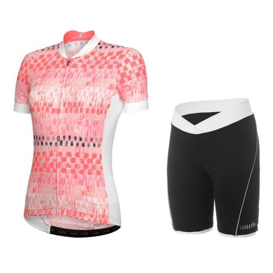 2020 Dames RH+Lab Wielerkleding Wielershirt Korte Mouw+Korte Fietsbroeken Rood Wit V5OD6 V5OD6