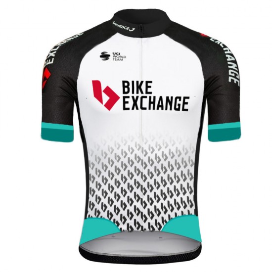 2021 BIKEEXCHANGE Team Fietskleding Fietsshirt Korte Mouw 680