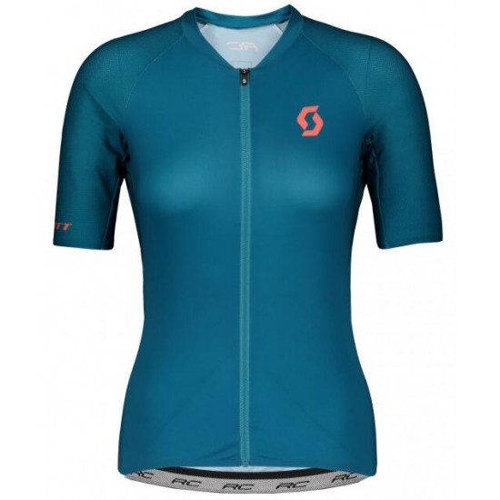 Dames SCOTT RC Premium 2020 Fietsshirt Korte Mouw DunkelBlau 2020311