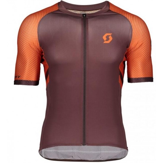 SCOTT RC Premium Climber 2020 Fietsshirt Korte Mouw Orange Fluo 2020259