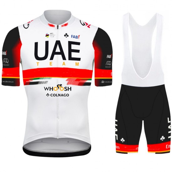 2021 UAE Emirates Pro Team Fietskleding Fietsshirt Korte Mouw+Korte Fietsbroeken Bib 953