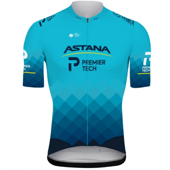 2021 Astana Pro Team Fietskleding Fietsshirt Korte Mouw 722