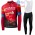 2021 Winter Fleece Bahrain Victorious Pro Team Fietskleding Fietsshirt Lange Mouw+Lange Fietsbroek Bib 755