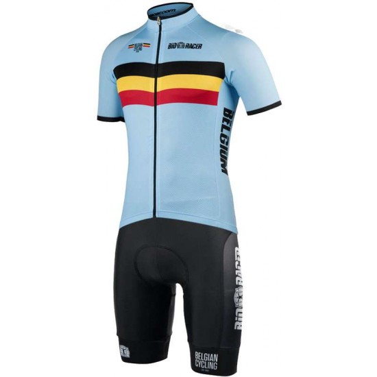 BELGIEN 2020 Wielerkleding Wielershirt Korte+Korte Fietsbroeken-BioRacer Fietsen National Team 2020007