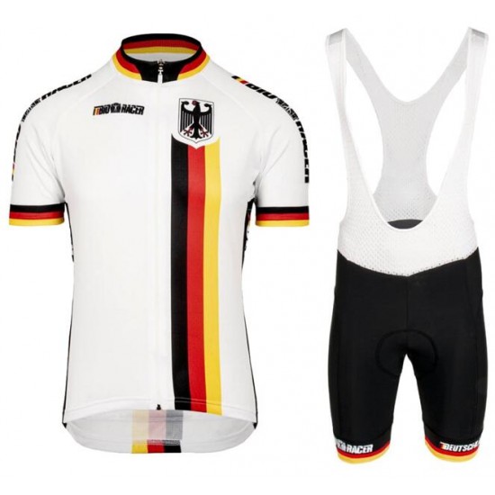 DEUTSCHLAND BDR 2020 Fietskleding Fietsshirt Korte+Korte Fietsbroeken Bib-BioRacer Fietsen National Team 2020012