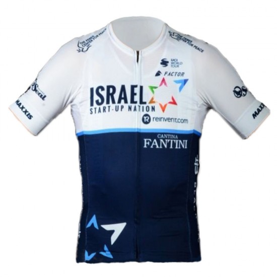 2021 Israel Start Up Nation Pro Team Fietskleding Fietsshirt Korte Mouw 821