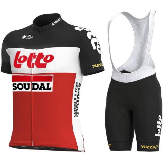 2021 Lotto Soudal Pro Team Fietskleding Fietsshirt Korte Mouw+Korte Fietsbroeken Bib 883