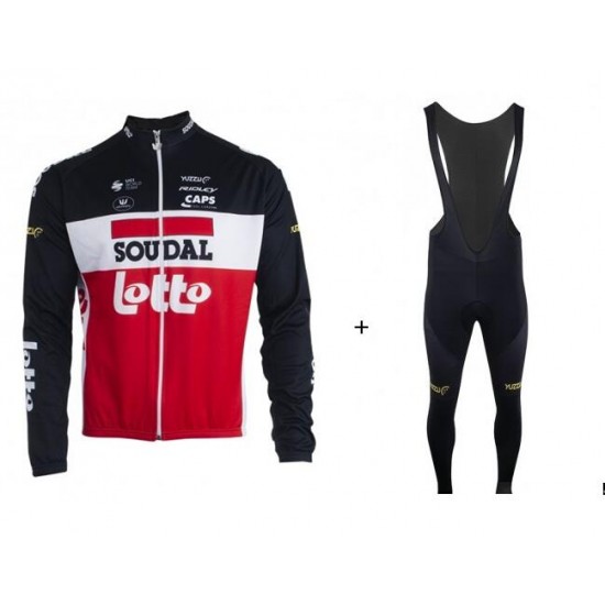 LOTTO SOUDAL 2020 Fietskleding Fietsshirt lange mouw+Lange fietsbroeken Bib 2020214