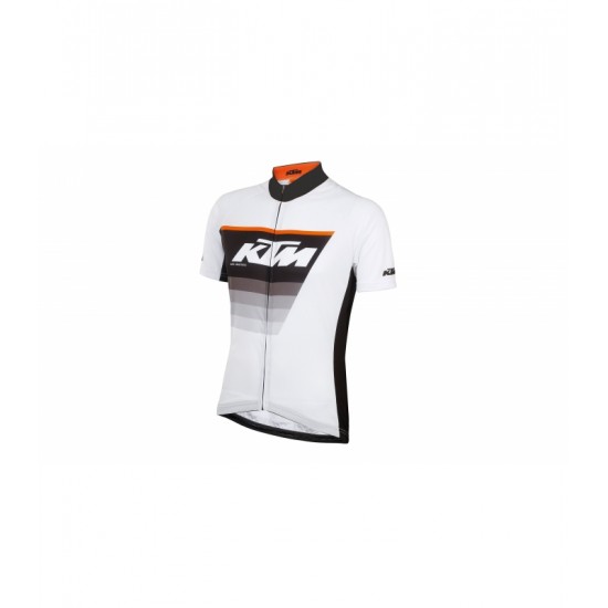 KTM FACTORY LINE zwart-wit-orange 2020 Fietsshirt Korte Mouw 2020188