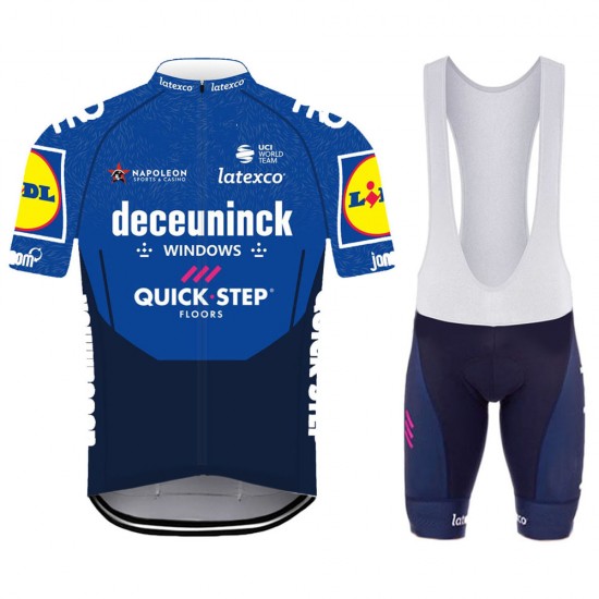 2021 Deceuninck quick step Pro Team Fietskleding Fietsshirt Korte Mouw+Korte Fietsbroeken Bib 912