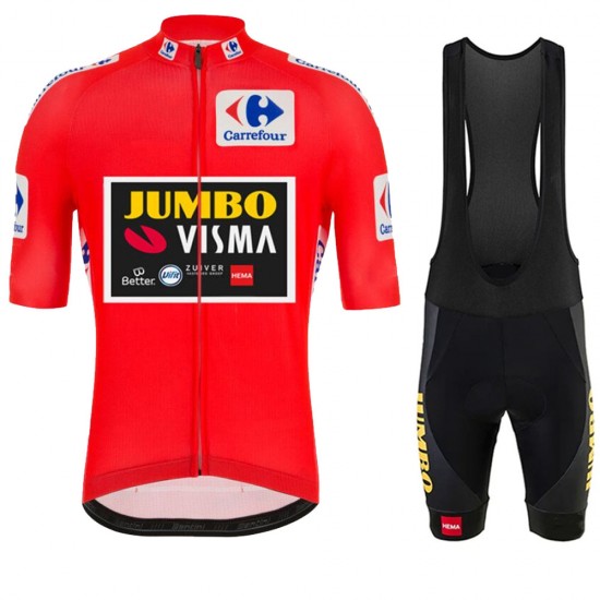 2021 Jumvo Visma Spanish Pro Team Fietskleding Fietsshirt Korte Mouw+Korte Fietsbroeken Bib 867