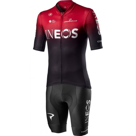 TEAM INEOS 2020 Set  Competizione Fietsshirt Korte Mouw+Competizione Korte fietsbroeken Bib 2020026