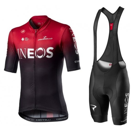 TEAM INEOS 2020 Set Competizione fietsshirt+Competizione Fietsbroeken CASTELLI Fietsen Profteams 2020025