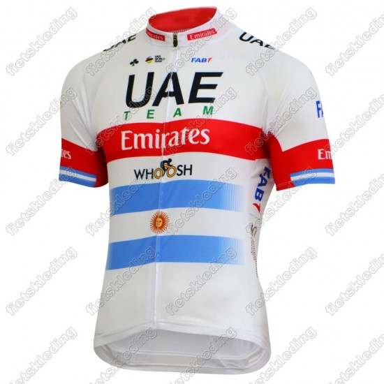 UAE EMIRATES Argentine champion Wielershirt Korte Mouw 2021470