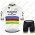 Deceuninck quick step 2021 UCI World Champion Wielerkleding Set Fietsshirts Korte Mouw+Korte Wielerbroek Bib 2021014