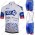 FDJ 2021 Wielerkleding Set Fietsshirts Korte Mouw+Korte Wielerbroek Bib 2021355