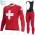 Swiss FDJ Winter Thermal Fleece 2021 Wielerkleding Set Fietsshirts Lange Mouw+Lange Fietsrbroek Bib 2021393