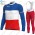 France FDJ Winter Thermal Fleece 2021 Wielerkleding Set Fietsshirts Lange Mouw+Lange Fietsrbroek Bib 2021401