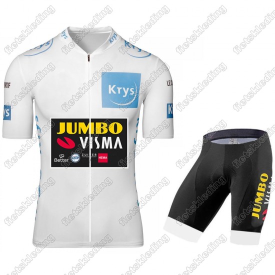 Jumbo Visma 2021 Tour De France Wielerkleding Set Fietsshirts Korte Mouw+Korte Wielerbroek Bib 2021282