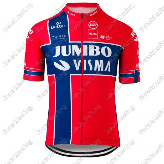 Jumbo Visma 2021 Norway Wielershirt Korte Mouw 2021188