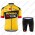 Jumbo Visma 2021 Pro Team Wielerkleding Set Fietsshirts Korte Mouw+Korte Wielerbroek Bib 2021195