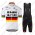 Jumbo Visma 2021 Germany Wielerkleding Set Fietsshirts Korte Mouw+Korte Wielerbroek Bib 2021199