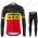 Jumbo Visma 2021 Belgium Wielerkleding Set Fietsshirts Lange Mouw+Lange Fietsrbroek Bib 2021217