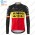 Winter Thermal Fleece Jumbo Visma 2021 Belgium Maillot Cyclisme Manches Longe 2021236