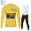 Winter Thermal Fleece Jumbo Visma 2021 Yellow Fietsshirt Lange Mouw+Collant Cycliste 2021253