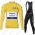 Deceuninck quick step 2021 Tour De France Wielerkleding Set Fietsshirts Lange Mouw+Lange Fietsrbroek Bib 2021073