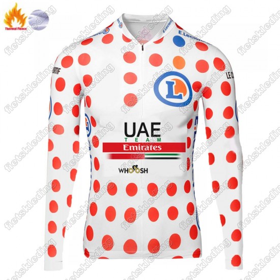 Winter Thermal Fleece UAE EMIRATES Tour De France 2021 Fietsshirt Lange Mouw 2021340
