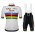 2019 Boels Dolmans World Champion Fietskleding Set Fietsshirt Korte Mouw+Korte fietsbroeken ROBN347