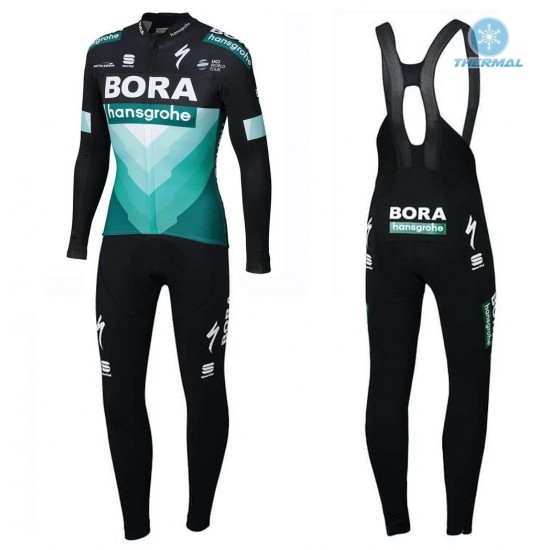 2019 Bora Thermo Wielerkleding Set Wielershirts lange mouw+fietsbroek lang met QFJZ367