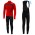 2019 Casteli Puro 3 rood Thermo Wielerkleding Set Wielershirts lange mouw+fietsbroek lang met JOWH114