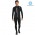 2019 Casteli TRAS zwart Thermo Wielerkleding Set Wielershirts lange mouw+fietsbroek lang met RTJG238