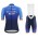2019 De Rosa Santini blauw Fietskleding Set Fietsshirt Korte Mouw+Korte fietsbroeken NYHV484