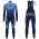 2019 De rosa Profteams blauw Thermo Wielerkleding Set Wielershirts lange mouw+fietsbroek lang met ZCYY303